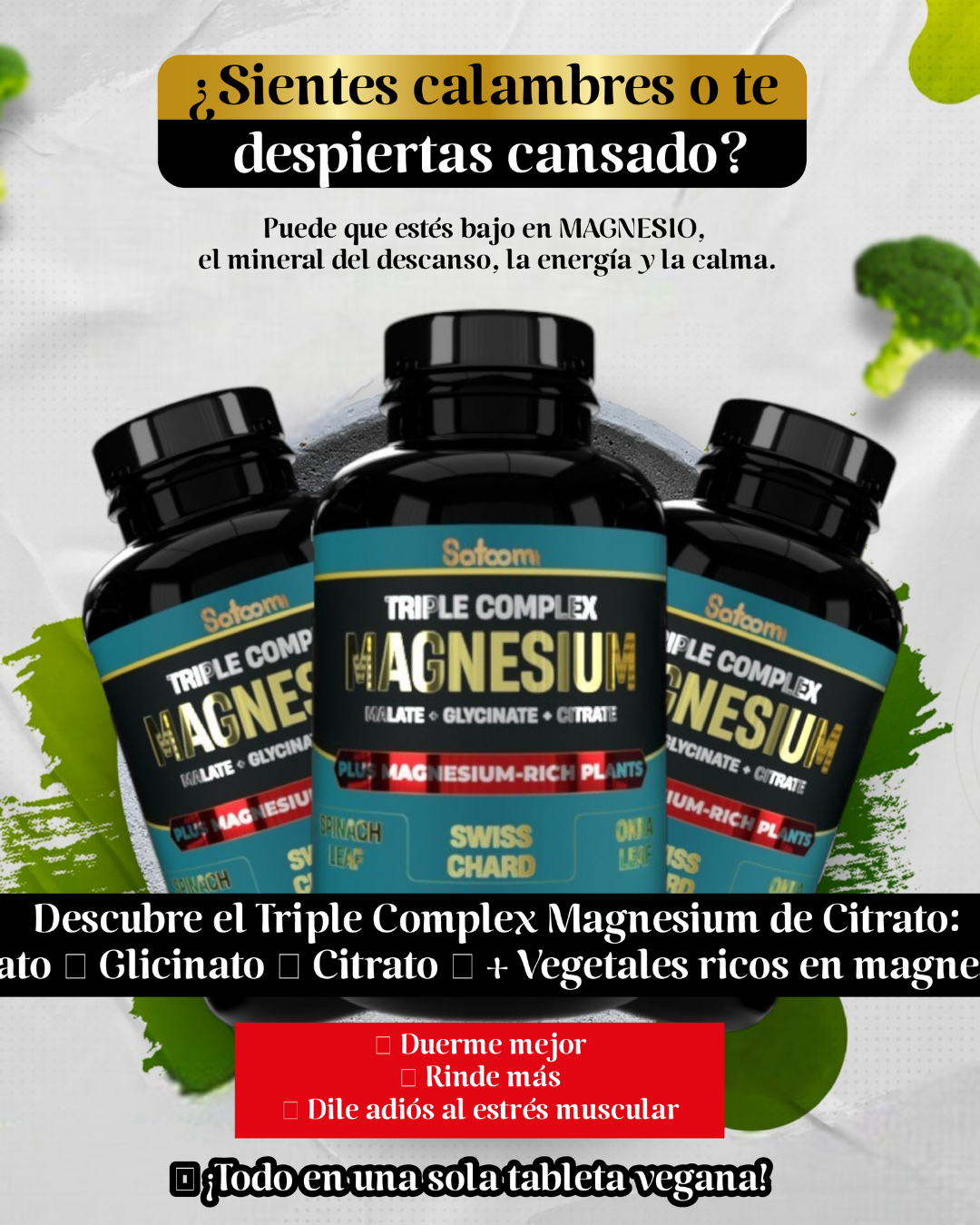 Citrato de Magnesio Americano + Sachet de Magnesio